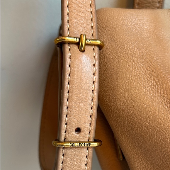 The Sak Collective Leather Camel Tan Hobo Crossbody Bag - Picture 3 of 13